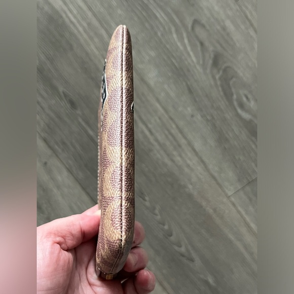 NWT 🦖🤎Coach T-Rex Corner Zip Wristlet in Signature Canvas - Picture 7 of 13